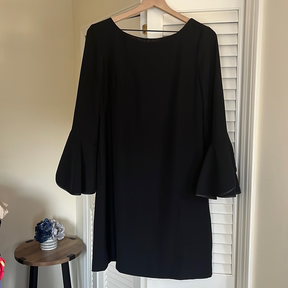 White House Black Market bell sleeve sheath dress